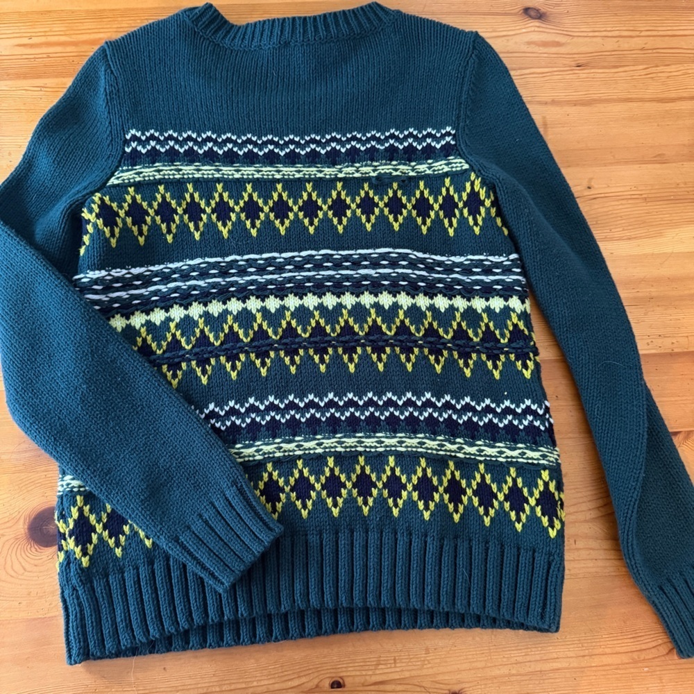 TALBOTS Women's Diamond Fair
Isle Crewneck Sweater Size
Small NWT chunky - Picture 3 of 6